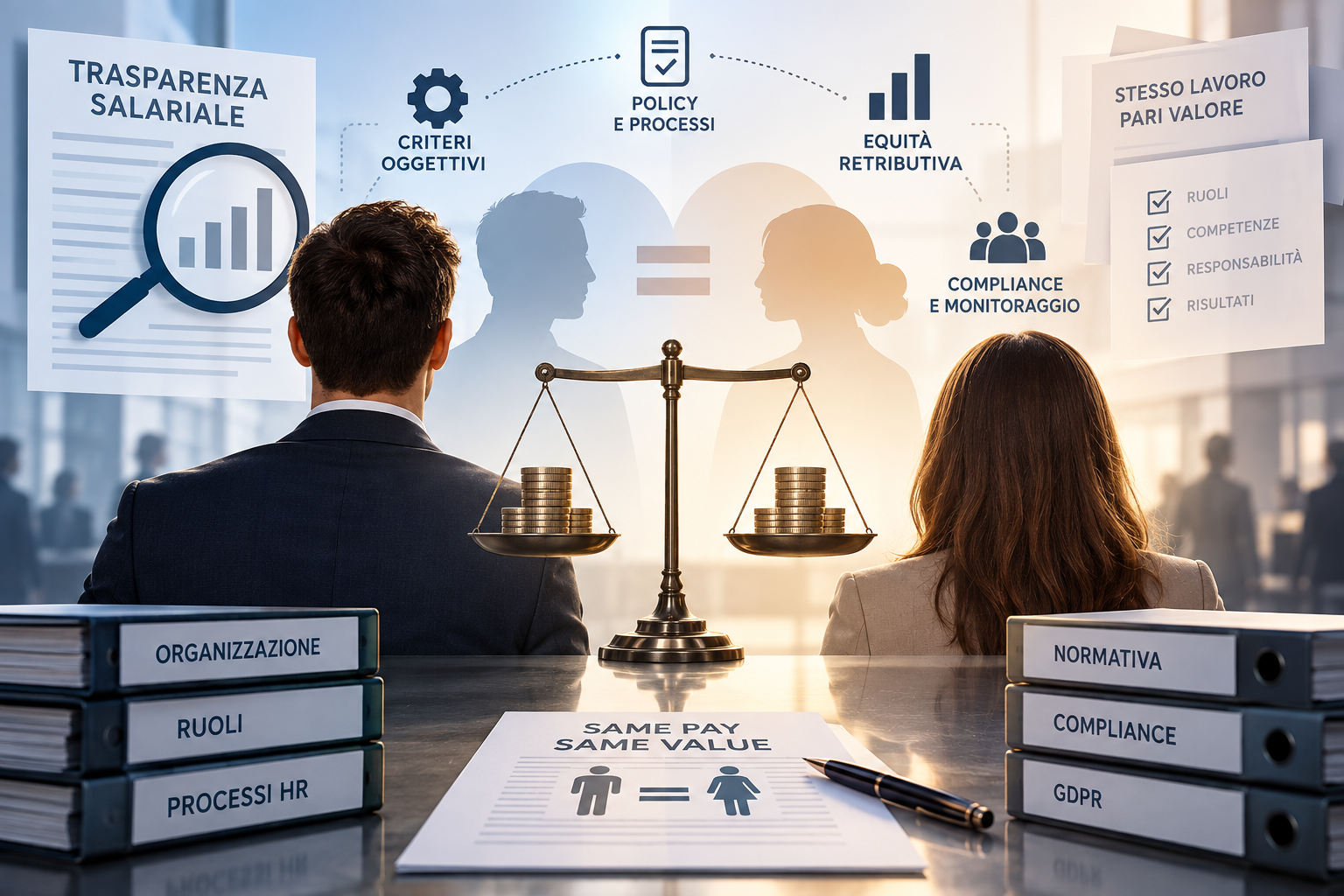 Cambiano profondamente le regole sulla trasparenza retributiva e sulla parità di retribuzione tra uomini e donne per uno stesso lavoro o per un lavoro di pari valore